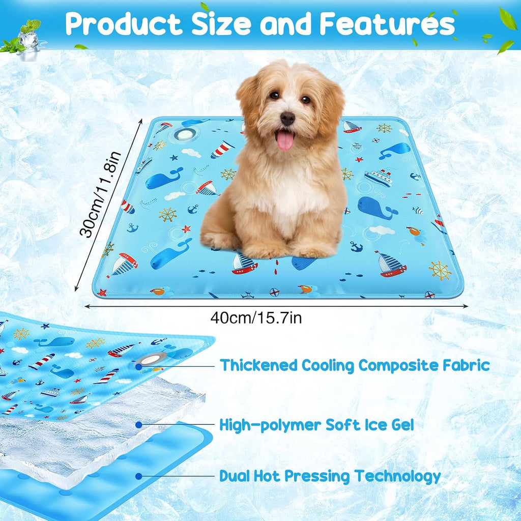 Selbstkuehlende Hundematte fuer Hunde und Katzen mit ungiftigem Gel, Kuehldecke