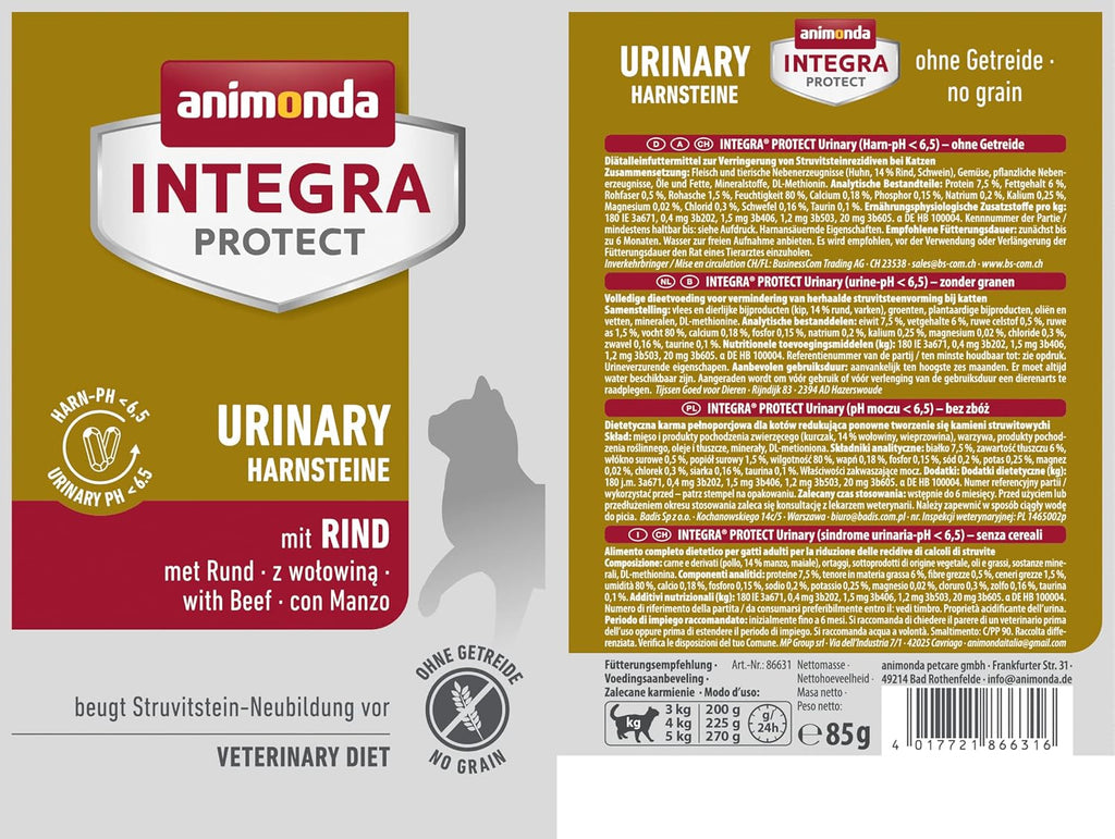 animonda Integra Protect Diaetfutter Katze Diabetes Pute verschiedene So