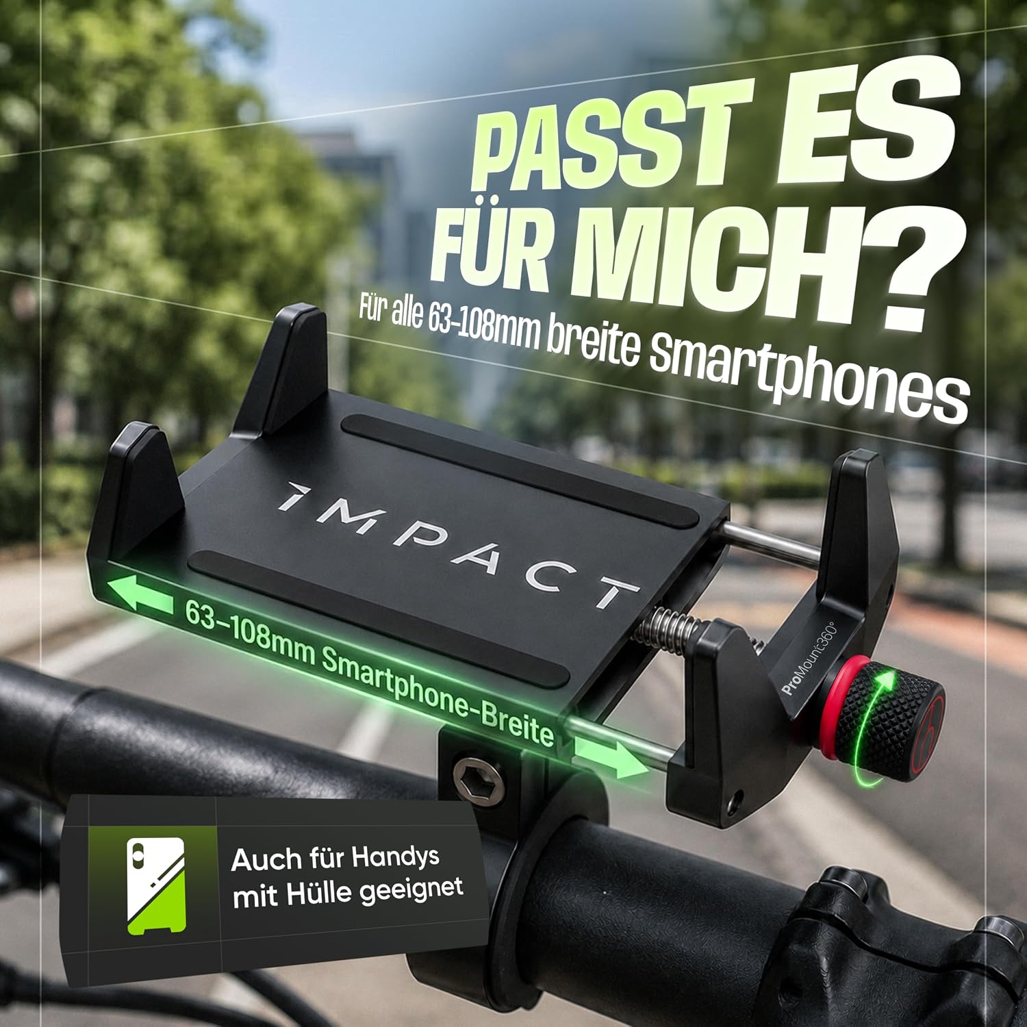 Universal Fahrrad Lenkerhalterung 360° Smartphone Halterung