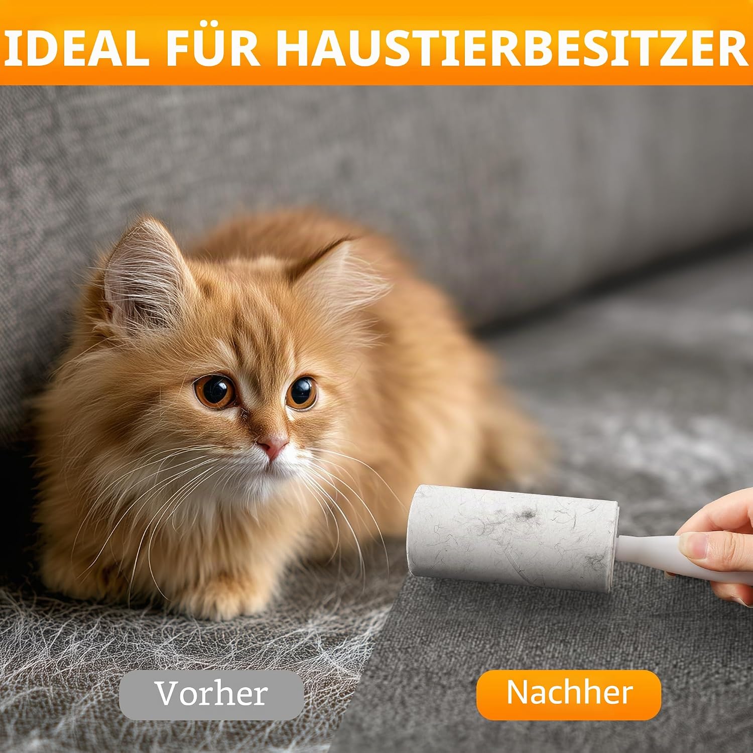 Fusselroller 20 Rollen mit 2 Abrollern und 60 Blatt pro Rolle
