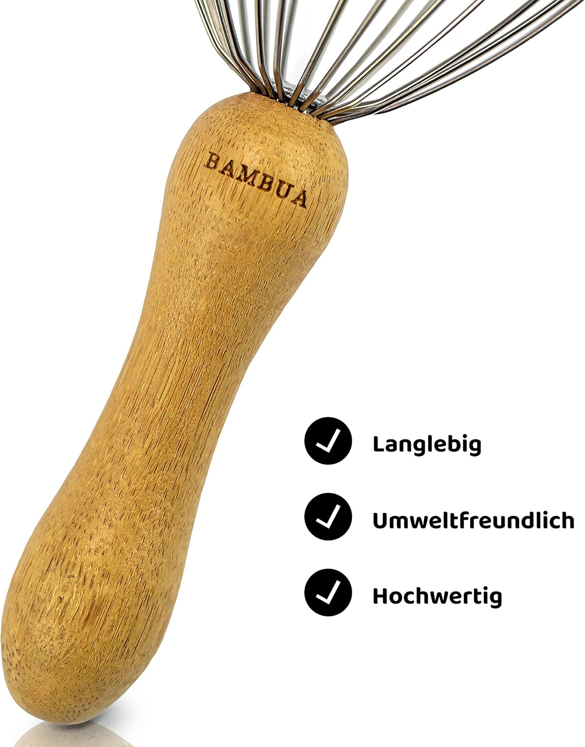Kopfmassagegeraet Spinne 24 Metallfaeden mit Bambusgriff zur Entspannung
