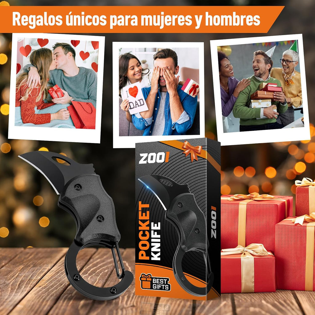 ZOOI Taschenmesser Klappmesser Multitool Outdoor Geschenk fuer Maenner