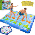 JOY SPOT Luftmatratze 200x150 cm fuer 2+ Personen aufblasbar mit Drehscheiben