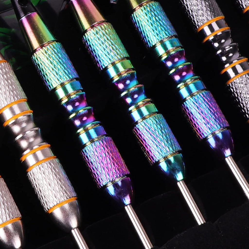Turnart Steeldarts 12 Stueck mit Metallspitze und Dartcase Profi-Set