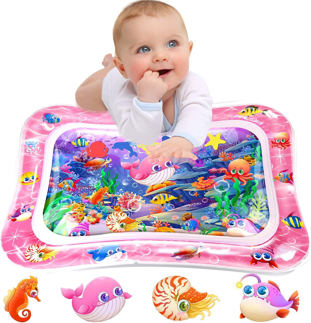 Infinno Baby Wasserspielmatte Ozean Motiv fuer 3-9 Monate blau