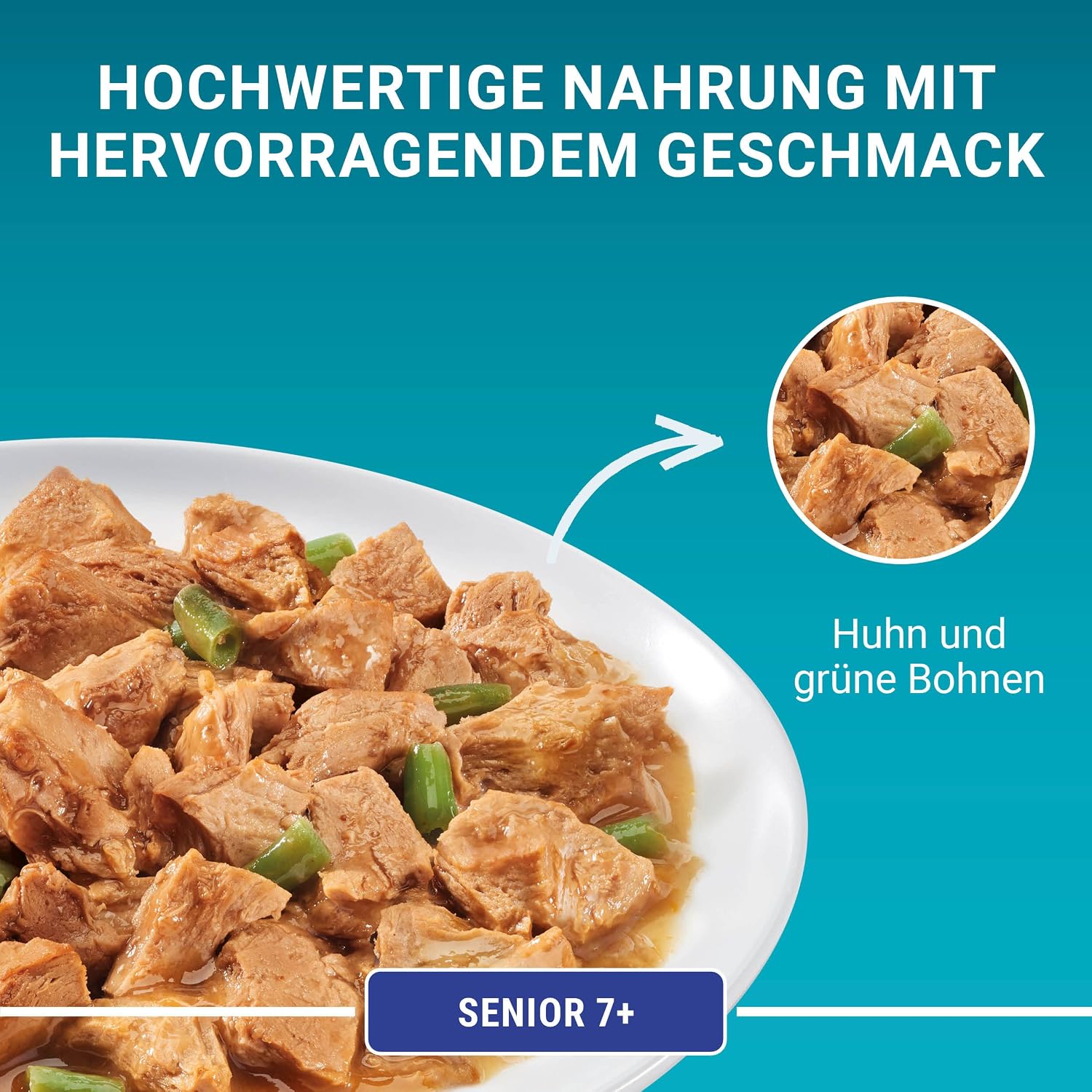 Purina ONE Senior 7+ Katzenfutter nass Huhn 26 x 85g Beutel, 85g