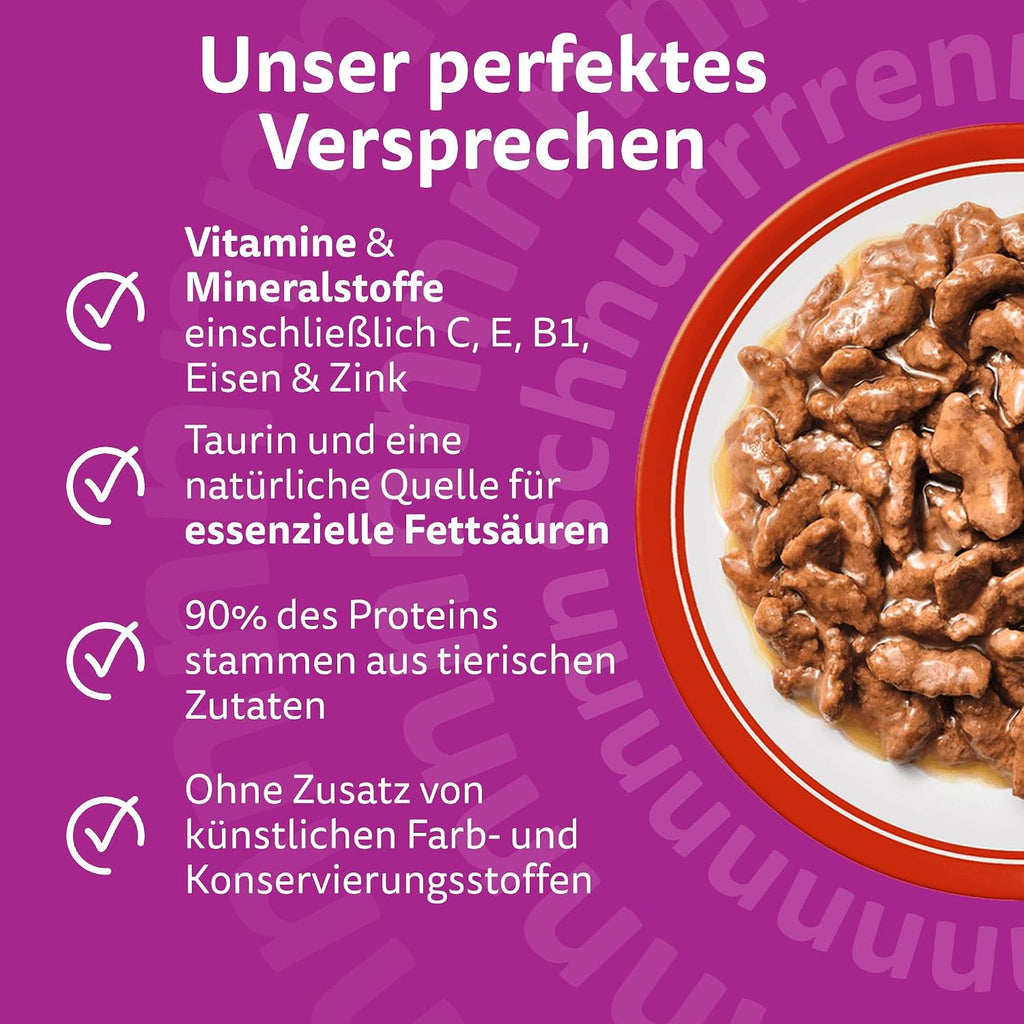 Katzenfutter WHISKAS Nassfutter in Sauce 7,14kg verschiedene Sorten