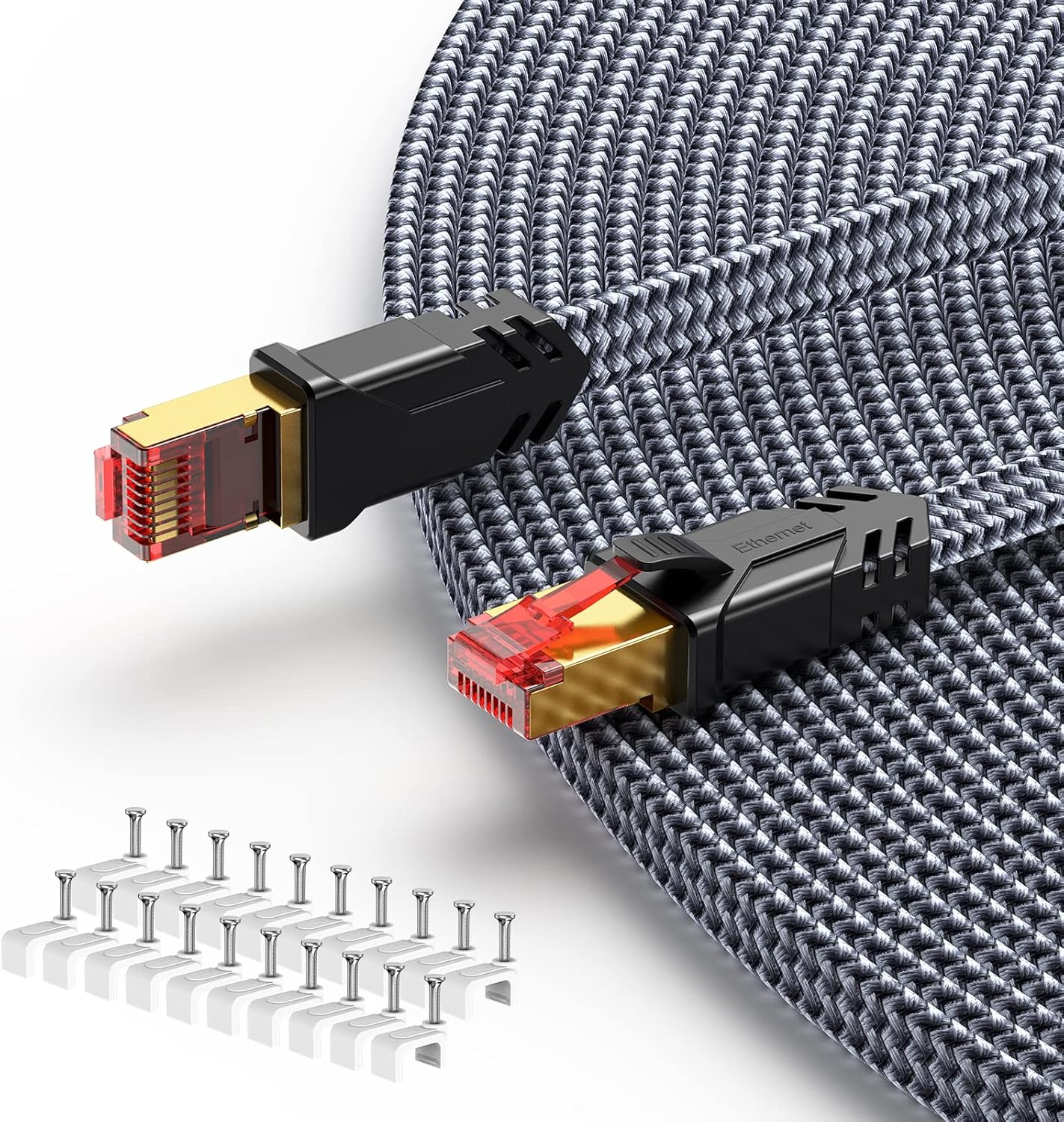 CAT8 Netzwerkkabel 5 m 40 Gbps 2000 MHz Ethernet Kabel 0,25m-31m