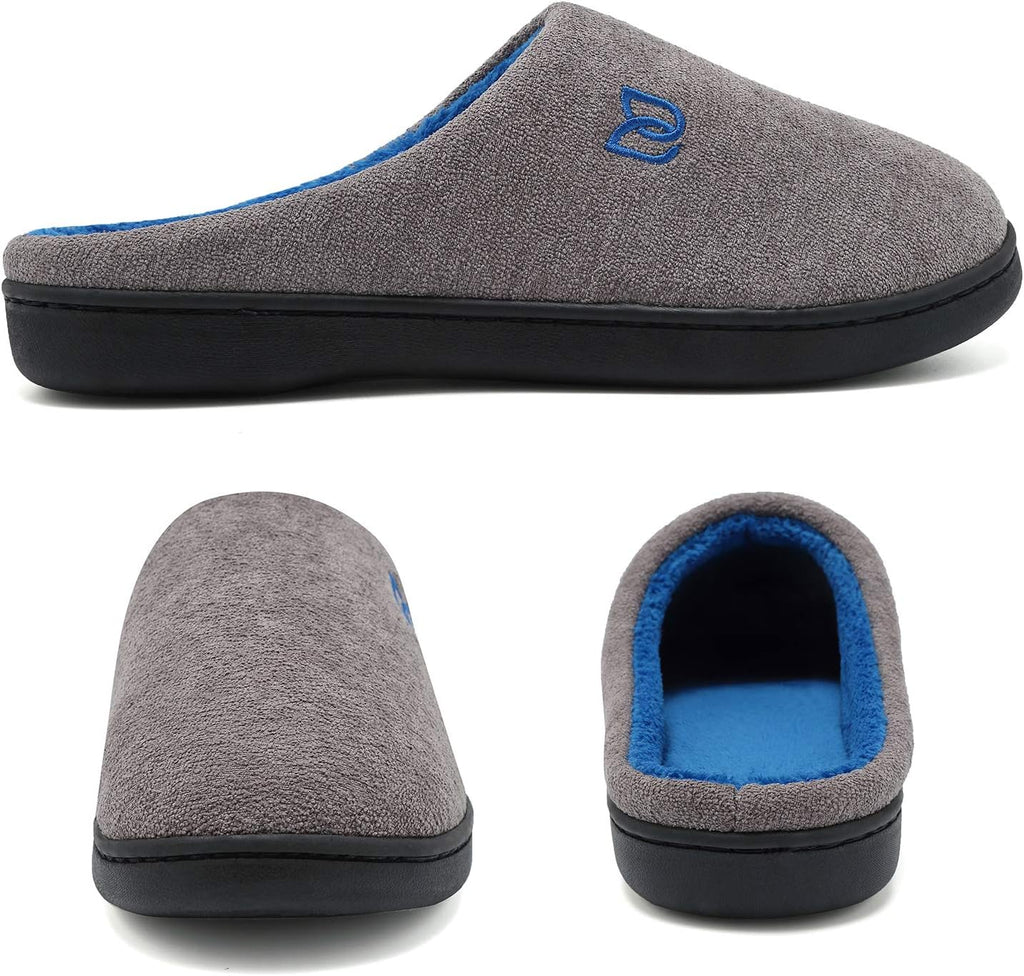 Watelves Hausschuhe mit Memory-Schaum Damen Herren Baumwolle warm