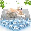 Kuehlmatte Hund Katze 70x55 cm Grau selbstkuehlend waschbar