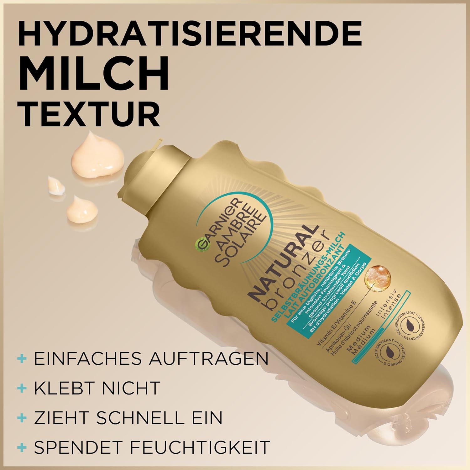 Garnier Ambre Solaire Natural Bronzer Selbstbraeunungsmilch 200ml