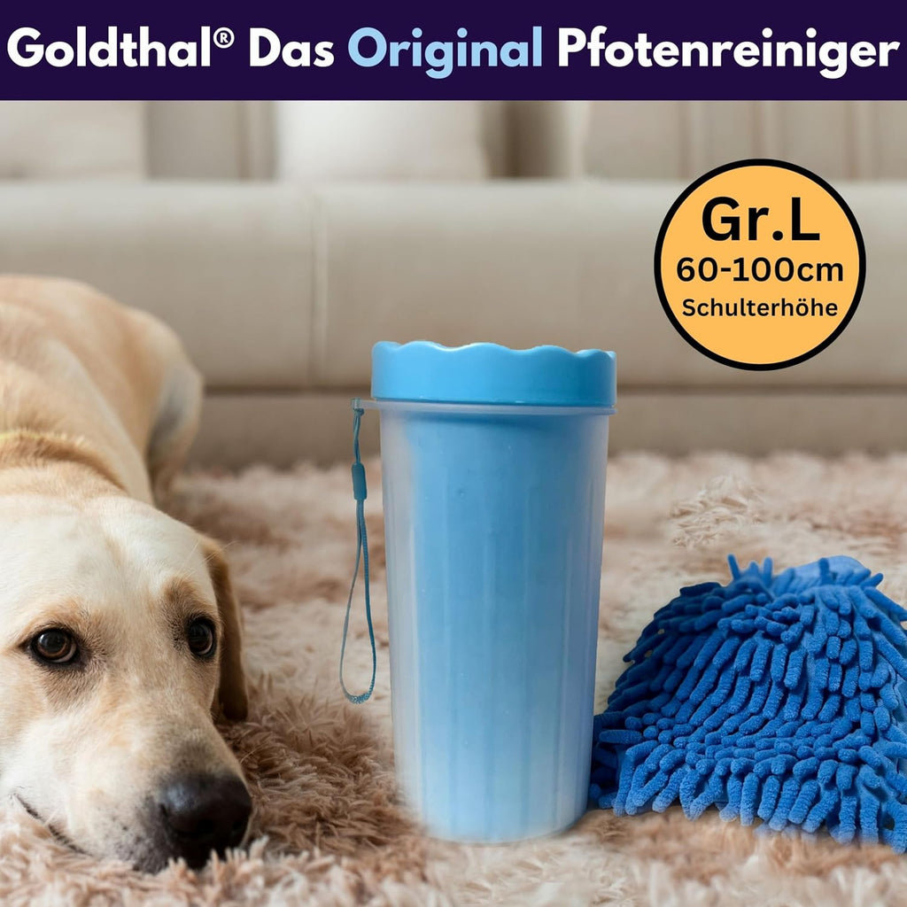 Mikrofaser Pfotenreiniger Handschuh fuer grosse und kleine Hunde