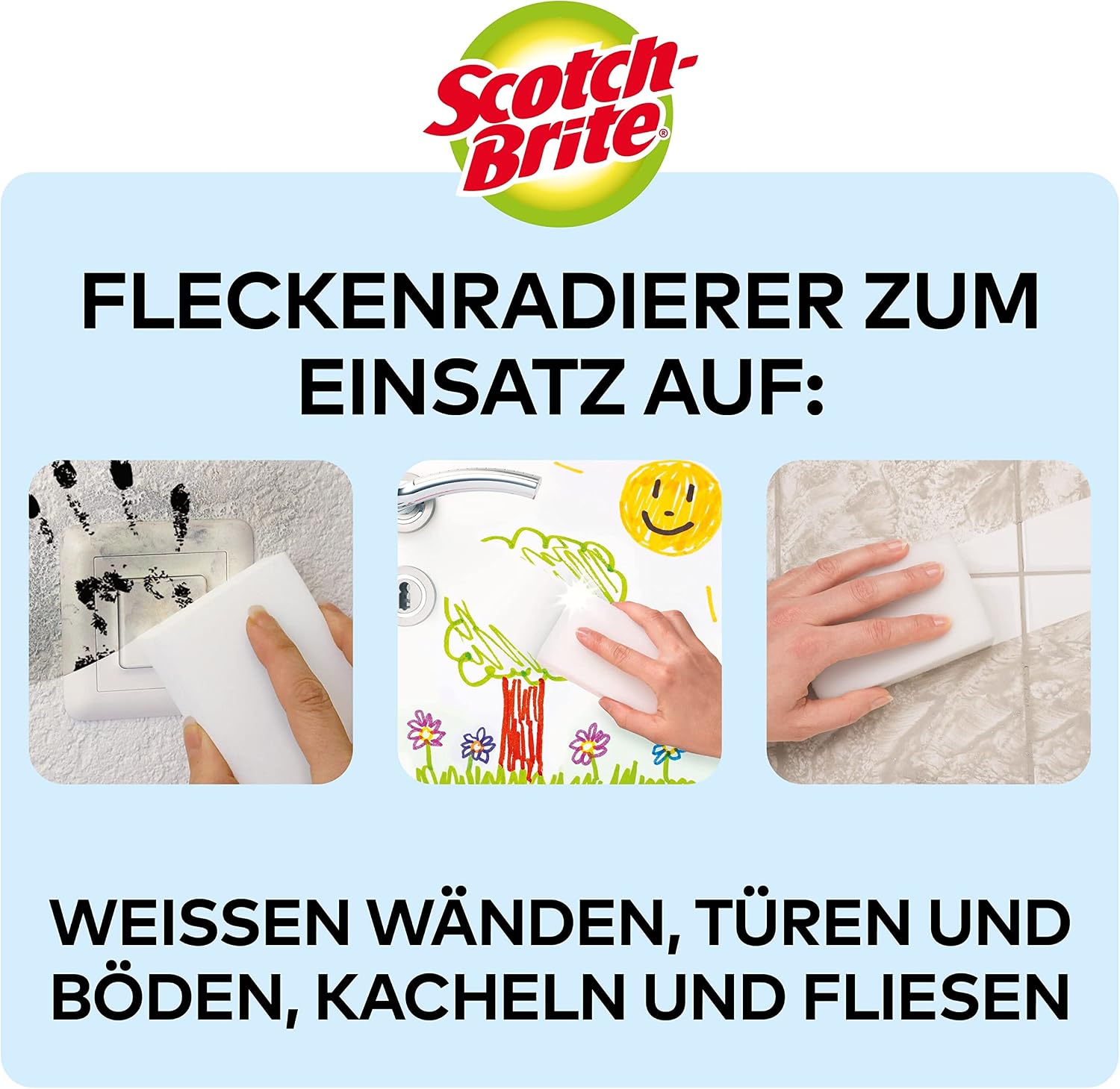 Scotch-Brite Delicate Reinigungsschwamm kratzfrei 10 Stueck