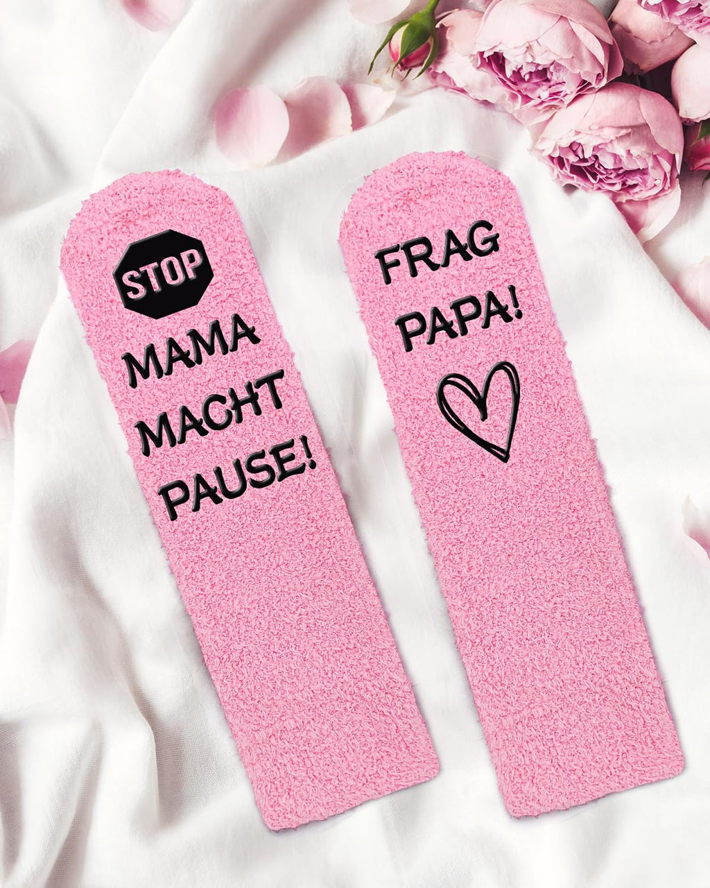 Socken Damen 38-41 rutschfest Baumwolle lustige Motive Geschenk fuer Mama