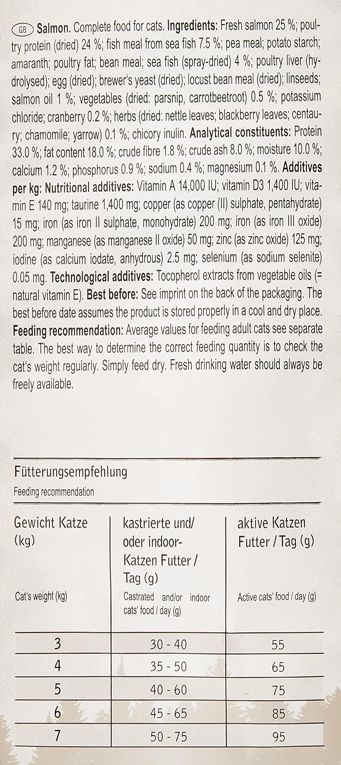 Venandi Katzenfutter Trockenfutter Lachs getreidefrei verschiedene Sorten