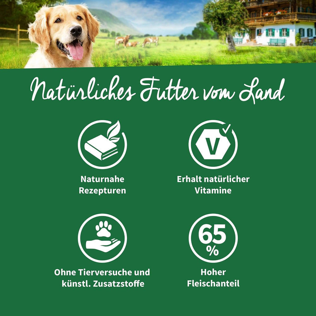 MUeLLER'S NATURHOF Hundefutter Nass Kaninchen 6x400g verschiedene Sort