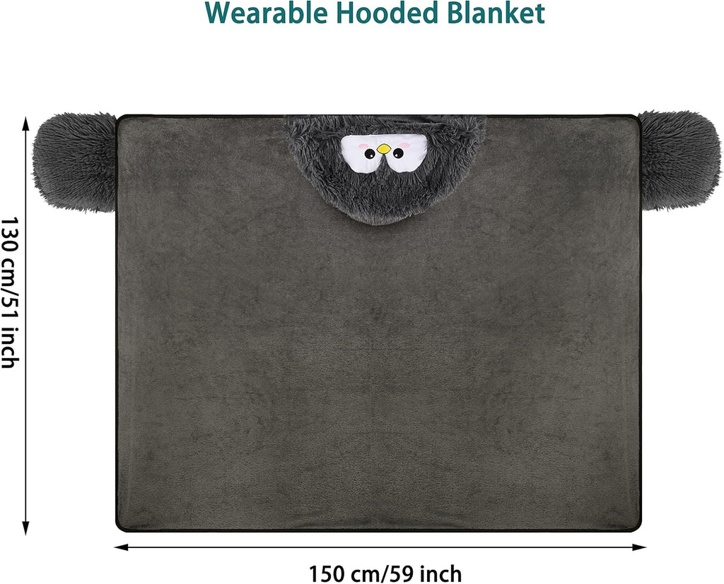Faultier Kuscheldecke fuer Damen, flauschige Geschenkdecke, Geburtstag