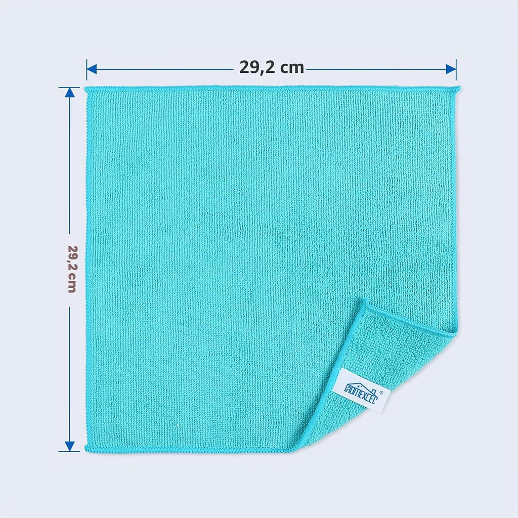 Mikrofasertuecher 100 Stueck 30x30 cm Reinigungstuecher Putzlappen