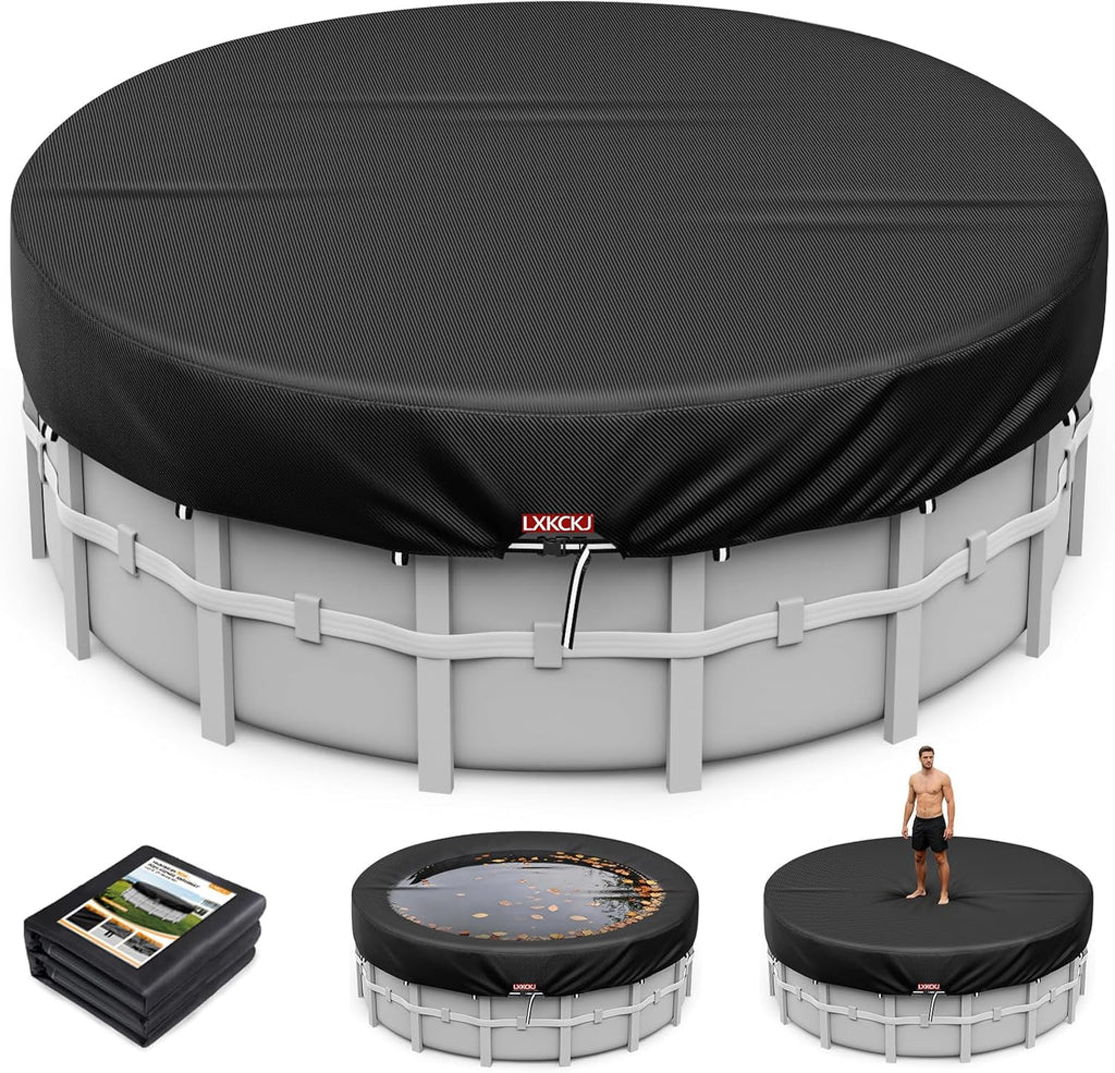LXKCKJ Poolabdeckung 570x365 cm fuer Rechteck- und Ovalpool 259cm-640cm
