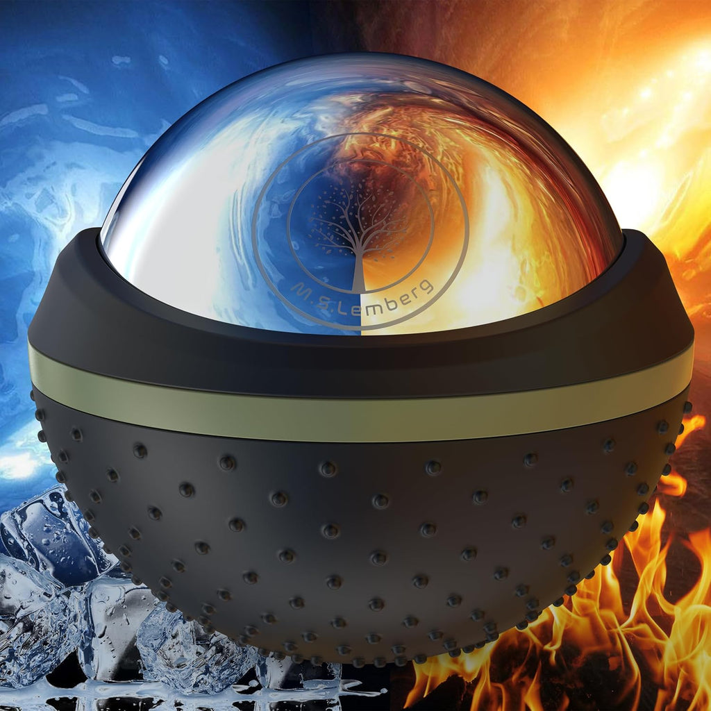 M.S.Lemberg Massageball Massageroller warm/kalt fuer Nacken Ruecken Gesicht Schult