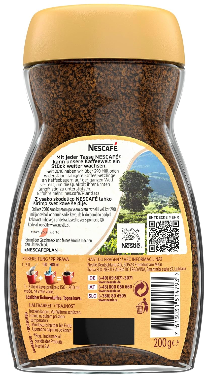 NESCAFÉ Classic Instant Kaffee kraeftiger Geschmack verschiedene Sorten