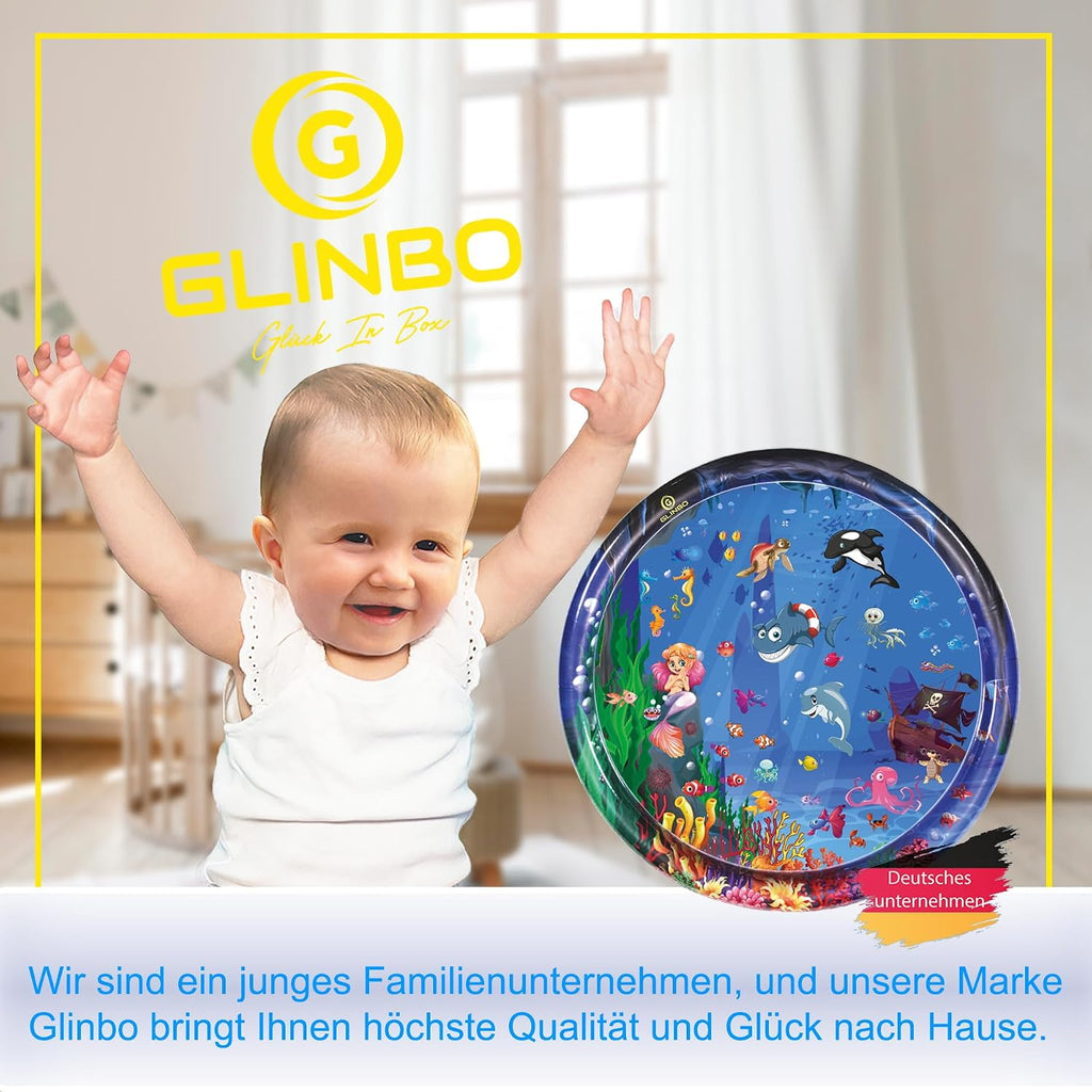 Wasserspielmatte Baby XXL 100 cm, BPA-frei, Bauchlage ab 3 Monate