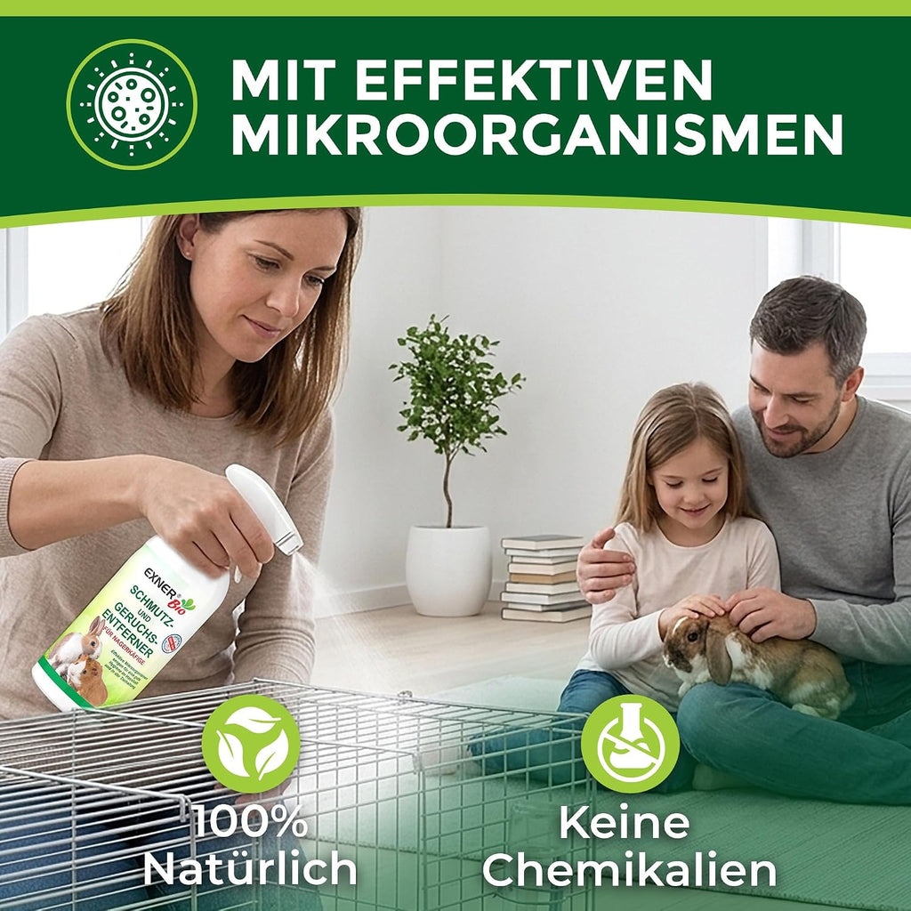 Nagerkäfig Reiniger 500 ml Geruchsentferner Spray Urin Kot Neutralisator