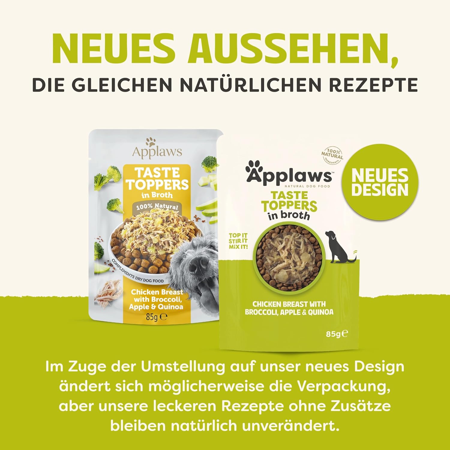 Applaws Nassfutter Hunde 6x85g getreidefrei Huhn Fisch Sauce verschi