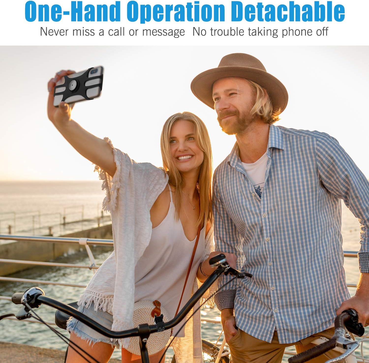 Universal Silikon Fahrrad Handyhalterung 360° drehbar Lenkerhalter