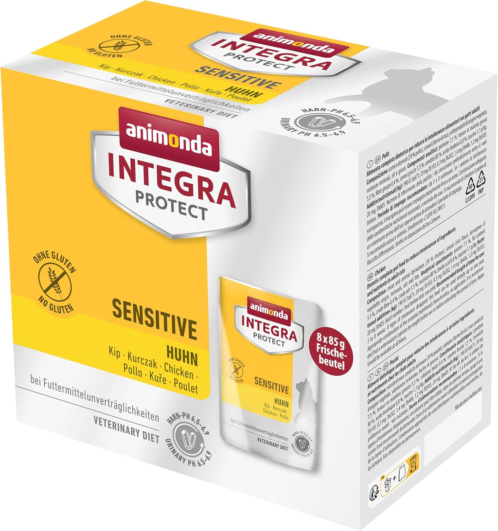 Animonda INTEGRA PROTECT Sensitive Huhn Nassfutter Katze 8 x 85g Diaet