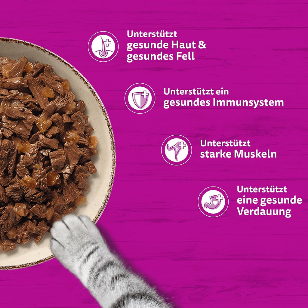 Whiskas 1+ Katzennassfutter Ragout in Gelee verschiedene Sorten