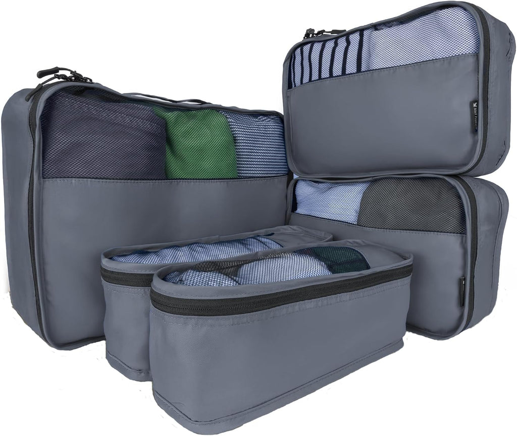 5er Koffer Organizer Set Packing Cubes Reisebeutel Beige