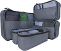 5er Koffer Organizer Set Packing Cubes Reisebeutel Beige