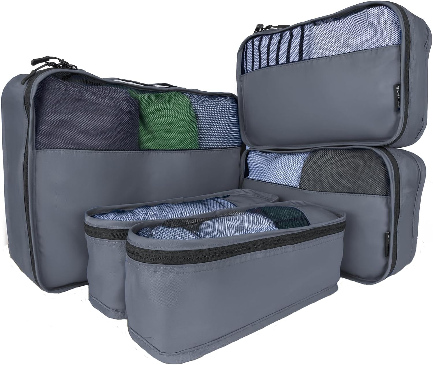 5er Koffer Organizer Set Packing Cubes Reisebeutel Beige