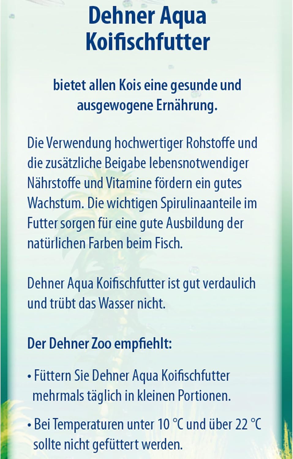 Dehner Aqua Koifischfutter Granulat Mini, verschiedene Sorten