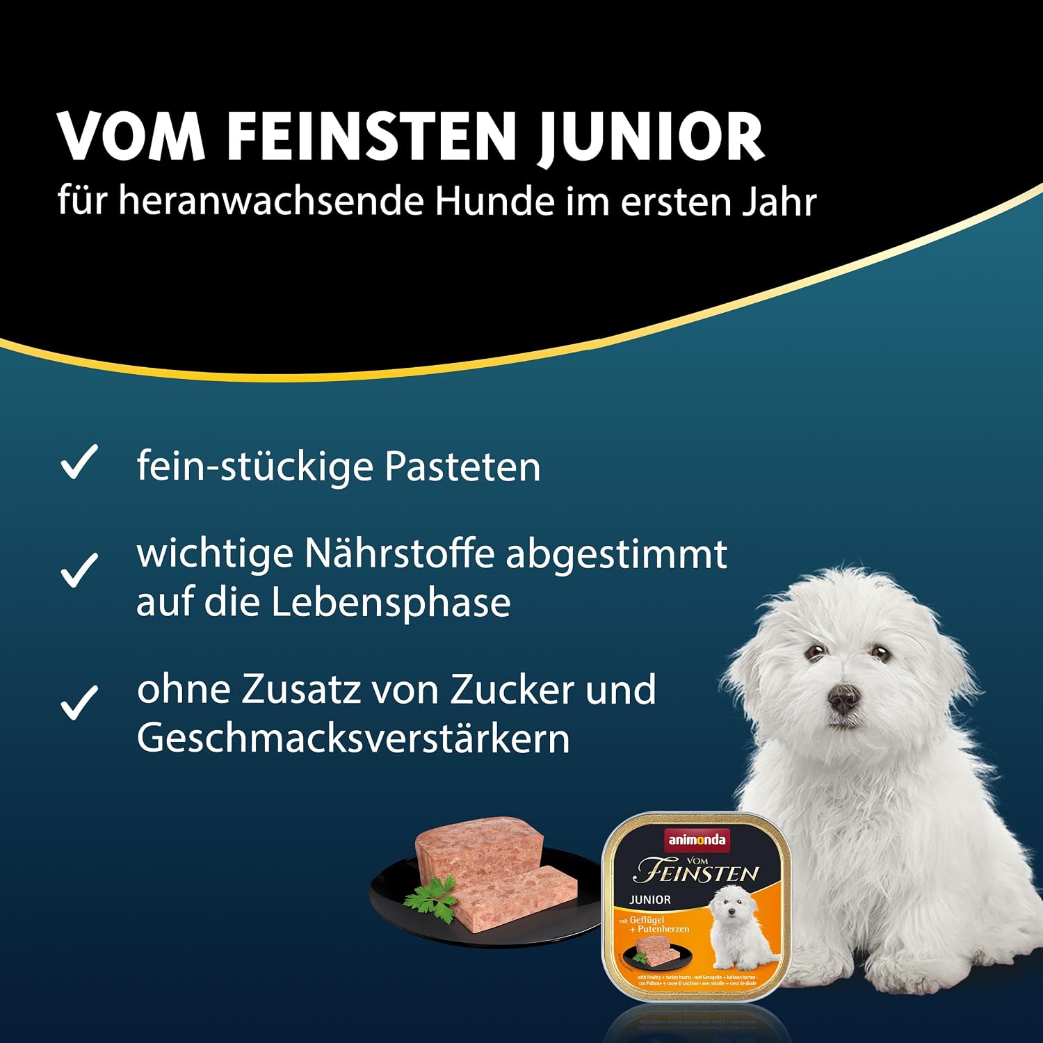 Welpenfutter Vom Feinsten Junior 6er-66er Pack verschiedene Sorten