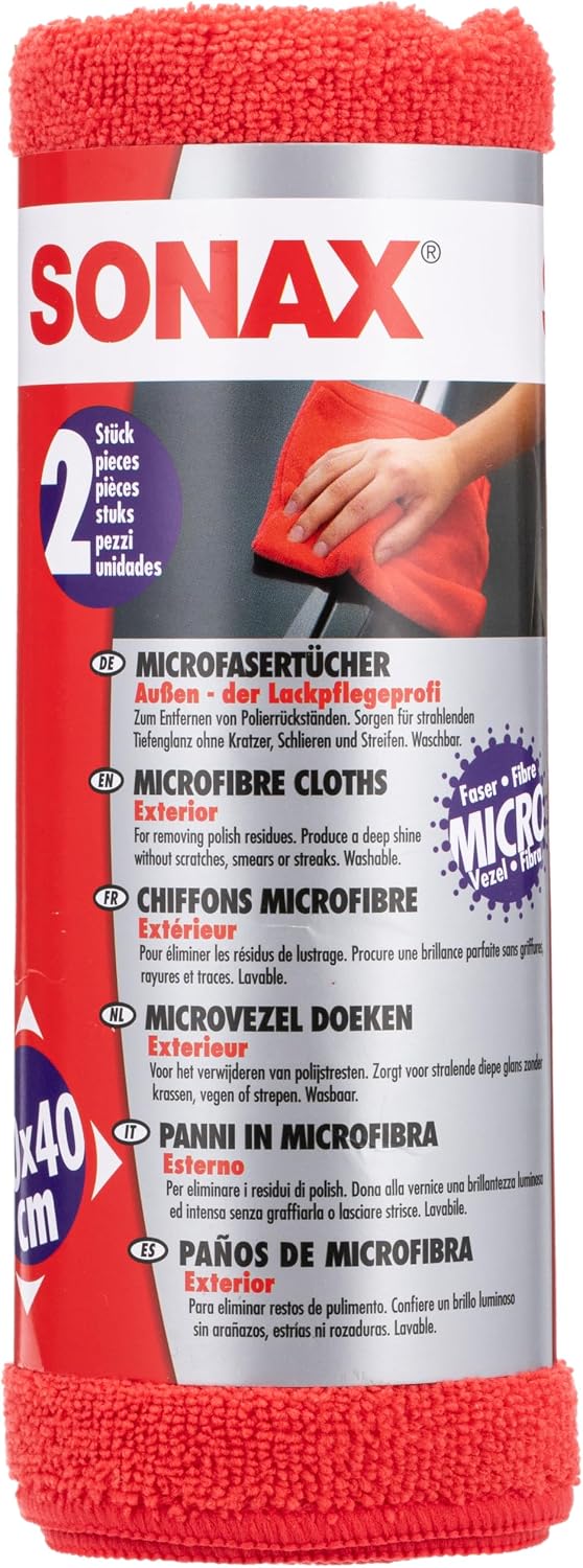Sonax Microfasertuch 2 Stueck Autopflege Lackpflege Poliertuch