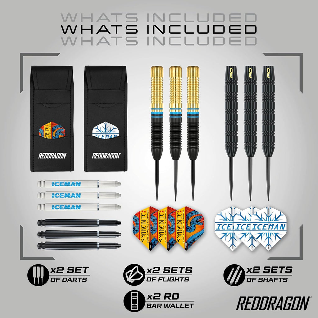 Red Dragon DWC Messing Steeldarts Set Peter Wright Gerwyn Price