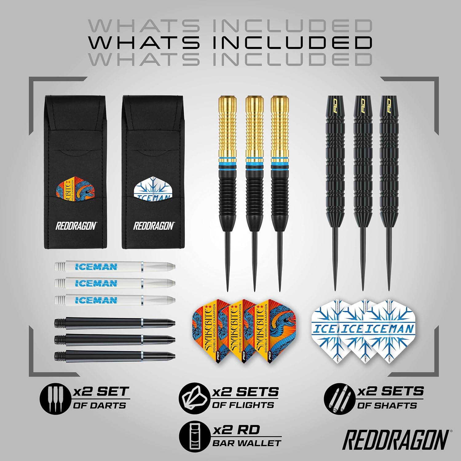 Red Dragon DWC Messing Steeldarts Set Peter Wright Gerwyn Price
