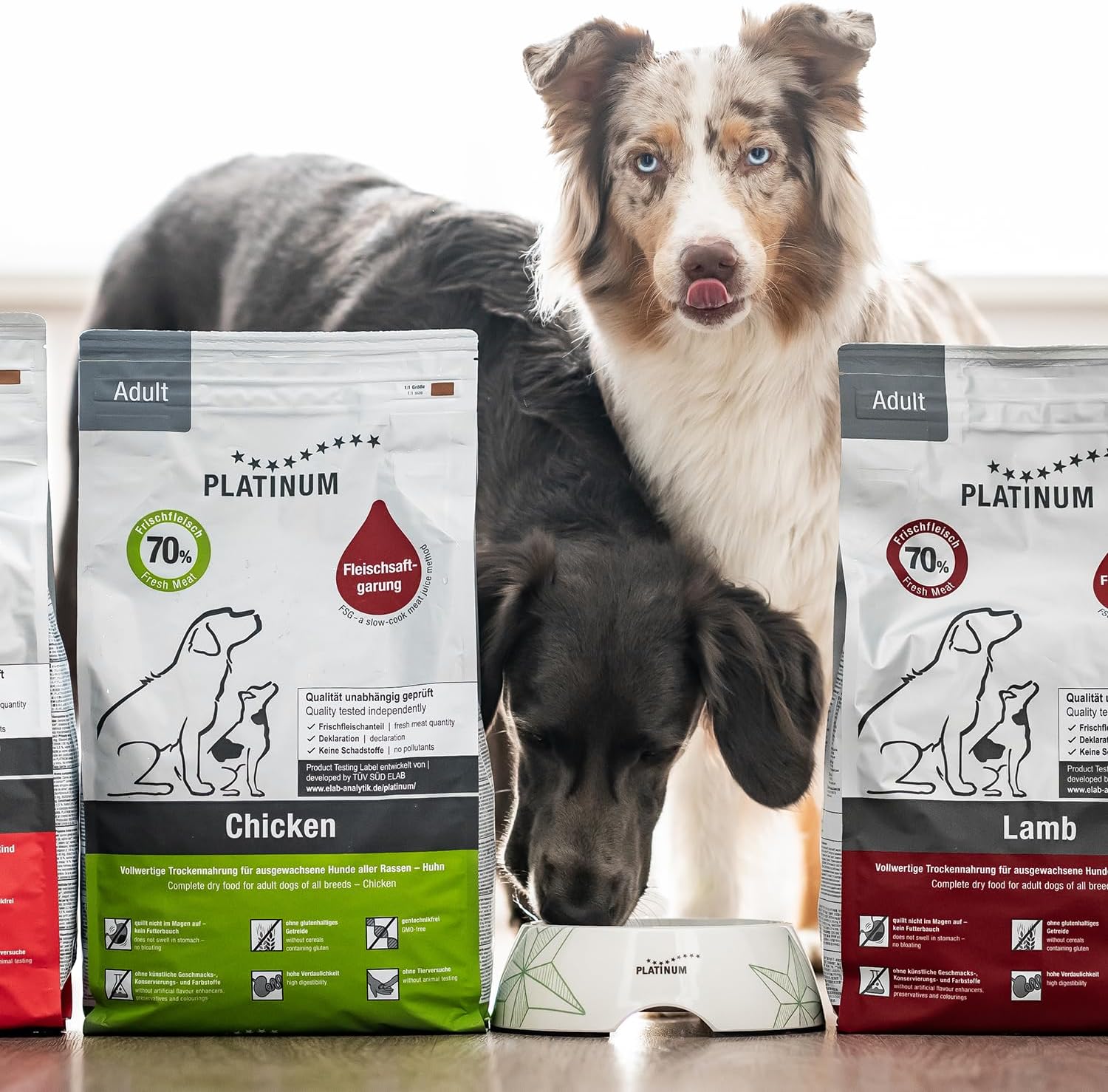 PLATINUM Adult Hundefutter Beef 5 kg Trockenfutter aus Fleischsaftgarung