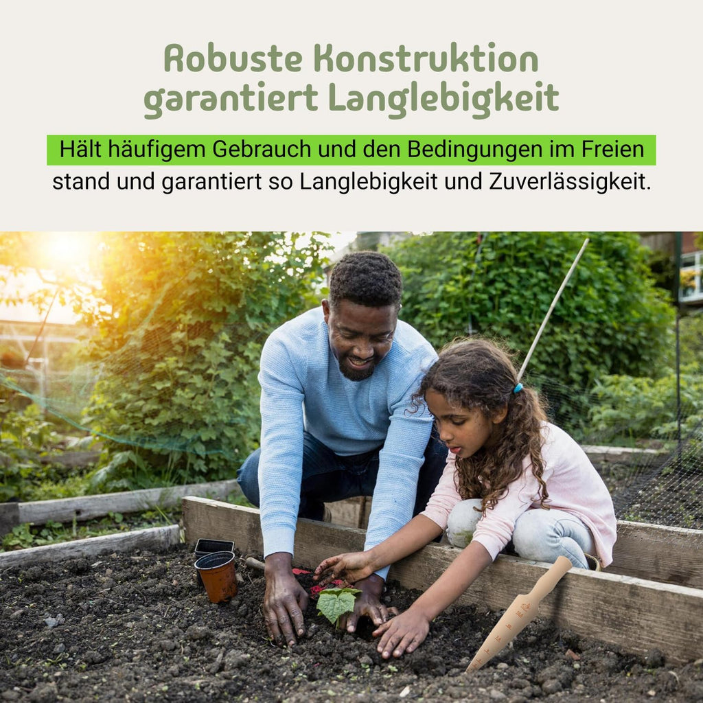 Teemando Marken Pflanzholz aus unbehandeltem Buchenholz 24,5 cm mit Skala