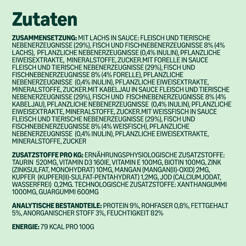 Katzenfutter nass 48er Pack verschiedene Sorten in Sauce