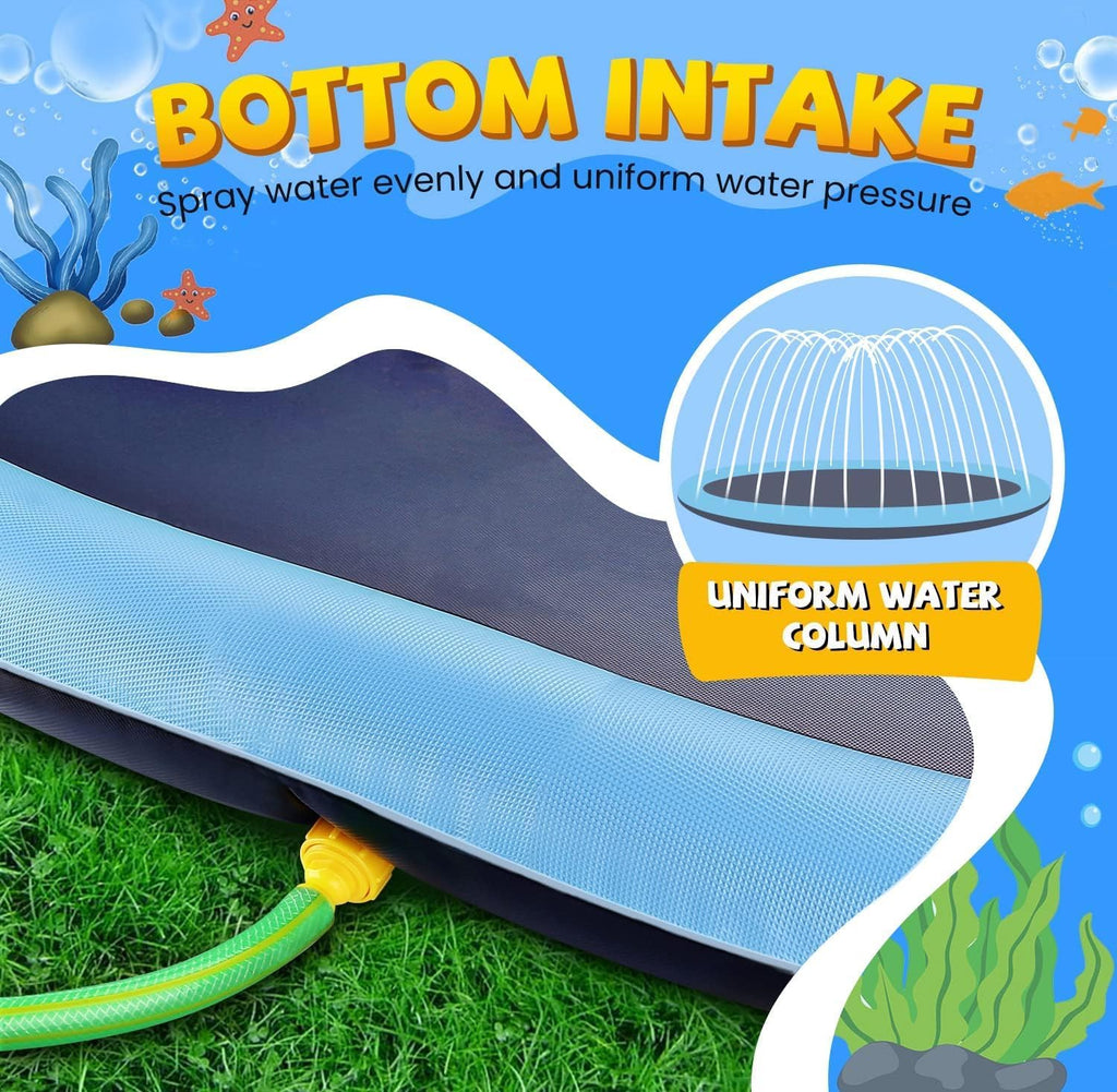 LATERN Spritzpad Wassersprinkler 170 cm verdickt rutschfest fuer Kinder und Hund
