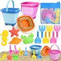 Sandspielzeug Set 14-tlg. Kinder Strandspielzeug mit Eimer Foermchen Schaufel
