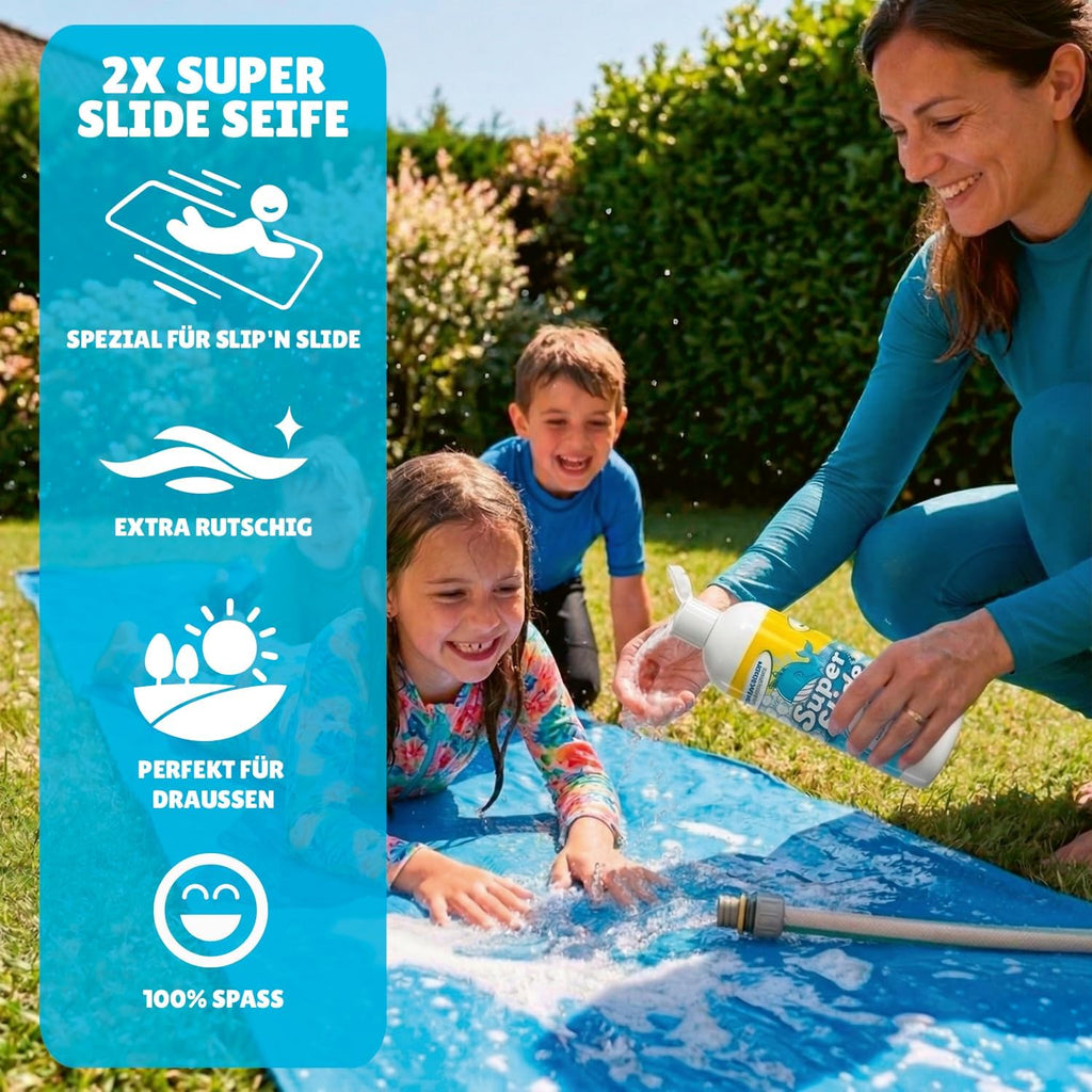 Slip'n Slide 10 m Wasserrutschmatte XXL fuer Garten Wasserspiel Freiluft