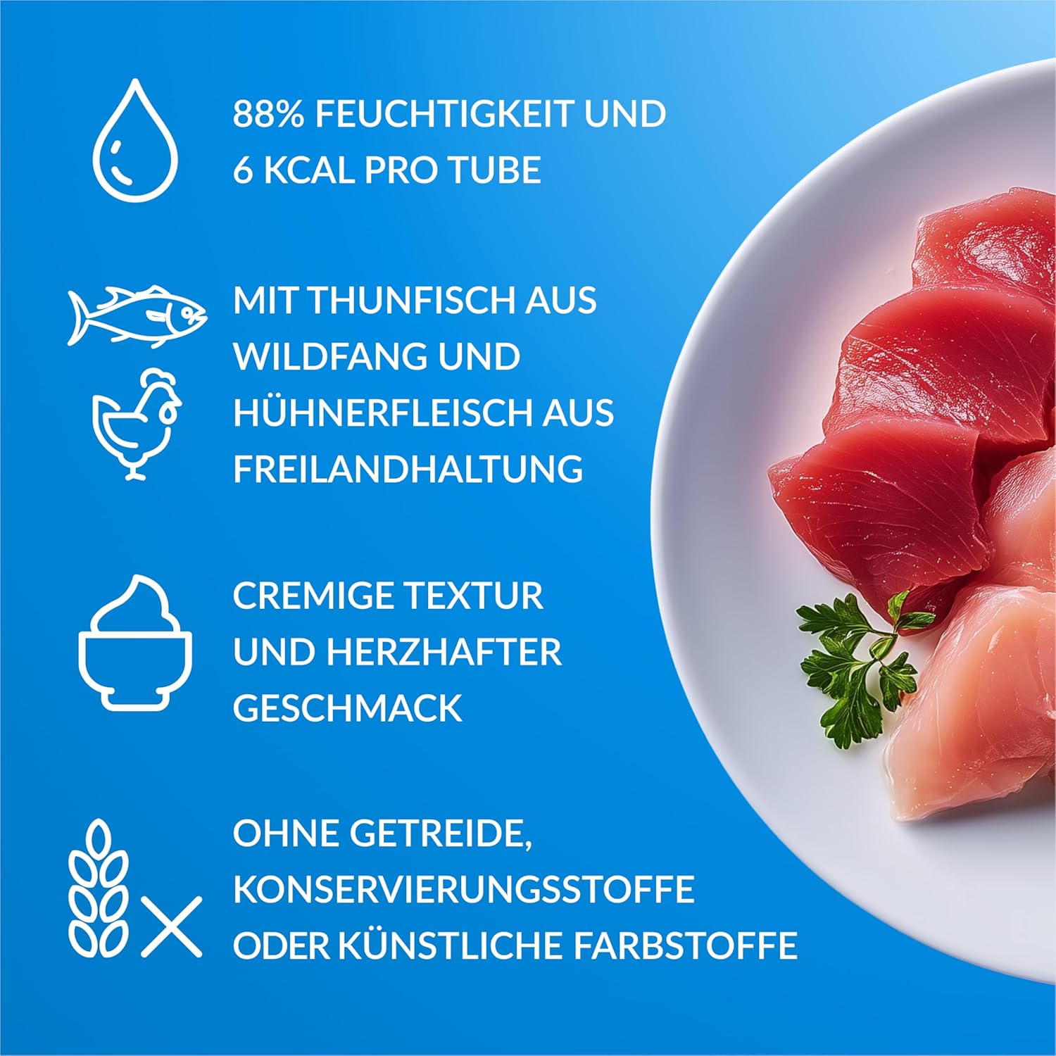 INABA Churu Puree Katzenleckerlis Variety Box 50 x Thunfisch Huhn