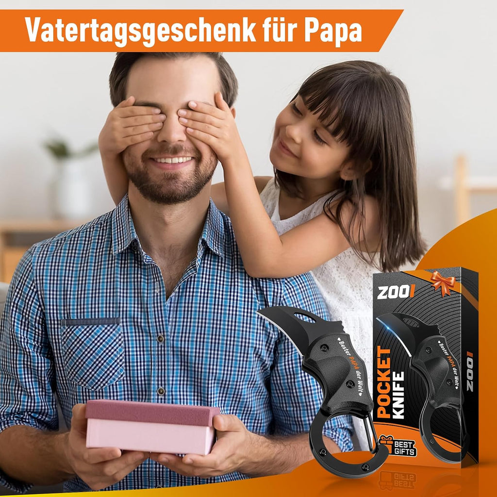 ZOOI Taschenmesser Klappmesser Multitool Outdoor Geschenk fuer Maenner