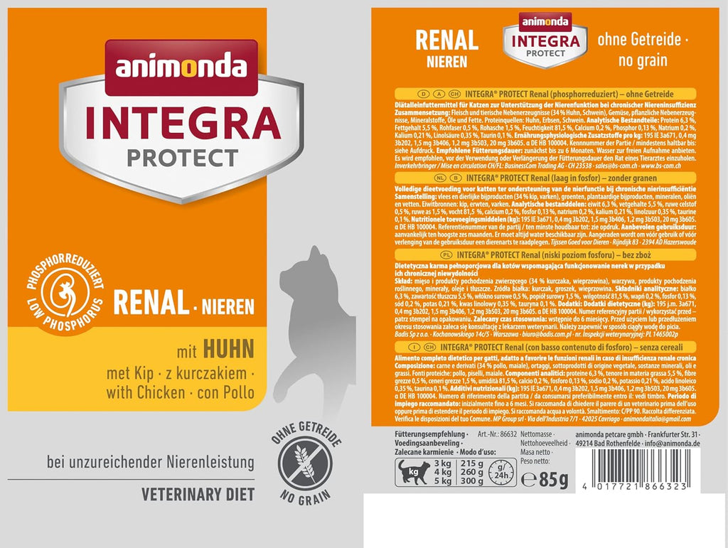 animonda Integra Protect Diaetfutter Katze Diabetes Pute verschiedene So