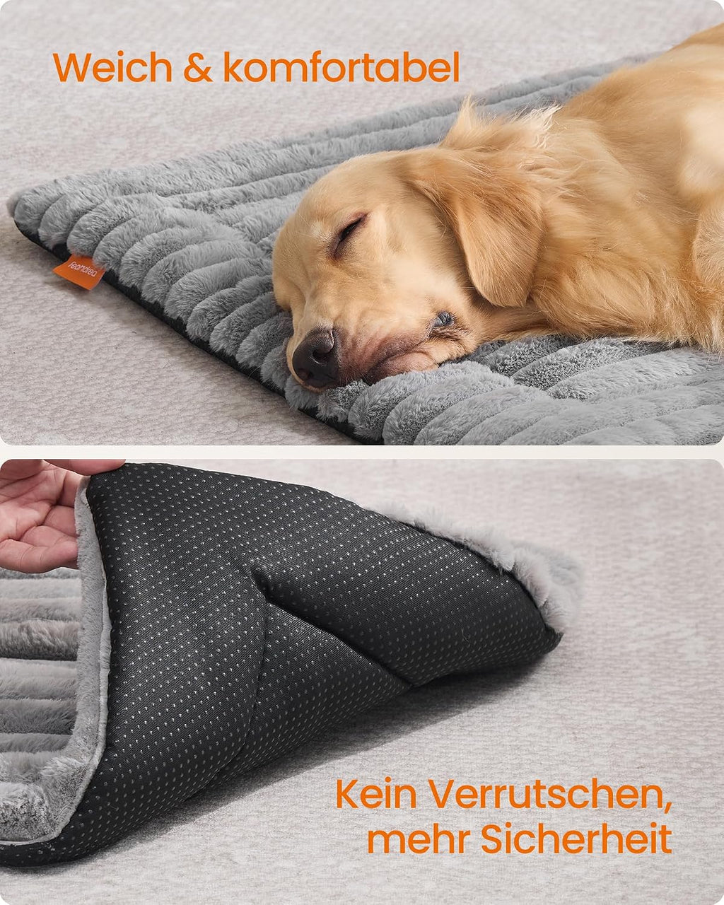 Feandrea Hundedecke taubengrau 45cm-75cm waschbar fuer Hunde Katzen S