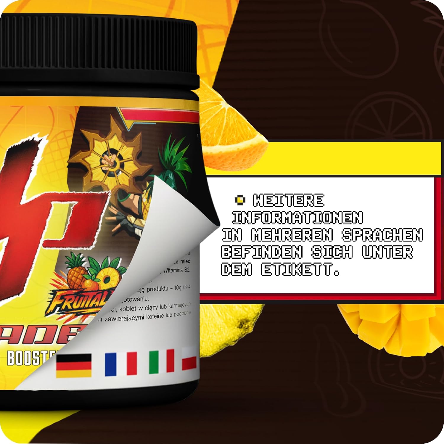 UP‑GRADE Gaming Booster Pulver 40 Portionen Fokus & Power verschiedene Sor